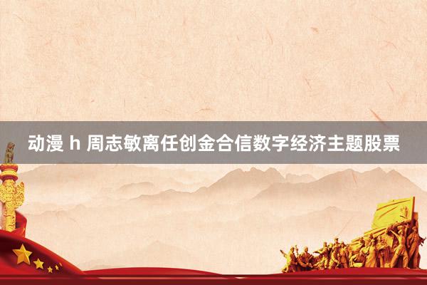 动漫 h 周志敏离任创金合信数字经济主题股票