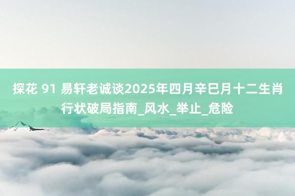 探花 91 易轩老诚谈2025年四月辛巳月十二生肖行状破局指南_风水_举止_危险