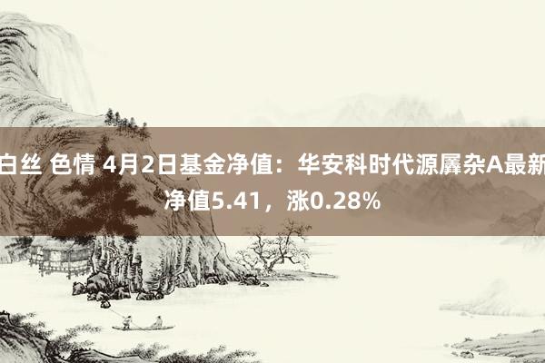 白丝 色情 4月2日基金净值：华安科时代源羼杂A最新净值5.41，涨0.28%
