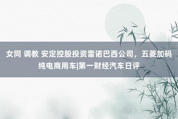 女同 调教 安定控股投资雷诺巴西公司，五菱加码纯电商用车|第一财经汽车日评